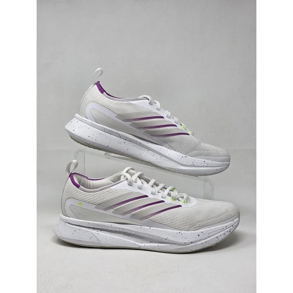 Adidas Jogit W Womens Running Shoes White Purple JR0874 Size 8 Pre-owned